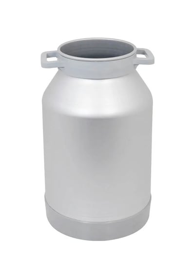 Melasty Süt Sağma Makinesi Alüminyum Süt Güğümü 40 Litre İki Kulplu Geniş Ağız Kapak Hariç -1737