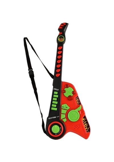 Led Işıklı Melodili Askılı Müzikli Gitar - 41