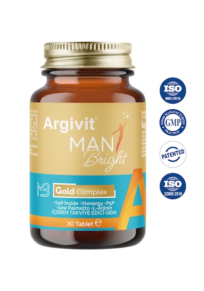Argivit Man Bright Tablet 30 Tablet 2'li Paket