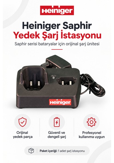 Heiniger Saphir Modeli Kedi Köpek Tıraş Makinesi İçin Yedek Sarj İstasyonu