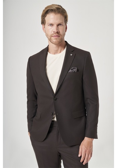 İmza Kahverengi-antrasit Mono Yaka Çizgili 6 Drop Slim Fit Tam Astar Esnek Takım Elbise 1001260901 Kahverengi - Antrasit İmza Kahverengi-antrasit Mono Yaka Çizgili 6 Drop Slim Fit Tam Astar Esnek Takım Elbise 1001260901 Kahverengi - Antrasit