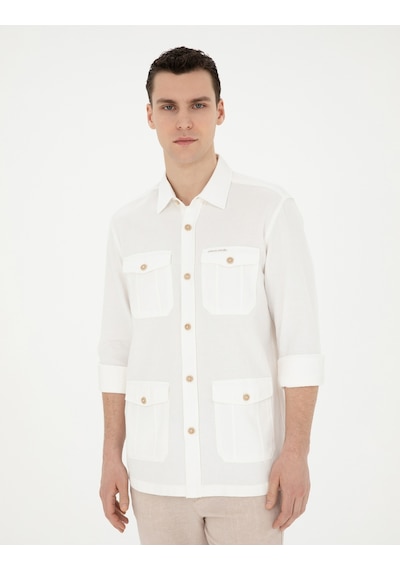 Pierre Cardin Erkek Bej Gömlek Desenli 50288044-vr011 Bej Pierre Cardin Erkek Bej Gömlek Desenli 50288044-vr011 Bej