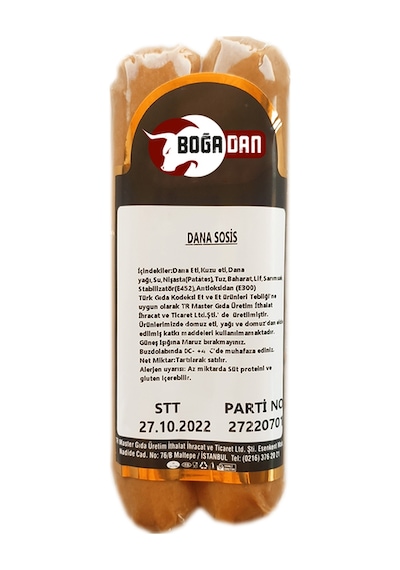Boğadan Dana Sosis (1 KG)