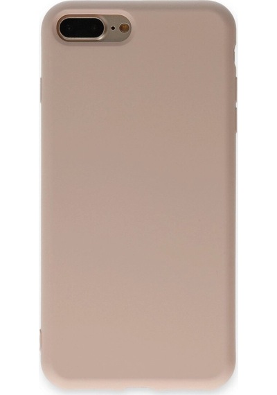 Apple, Uyumlu iPhone 7 Plus Kılıf Nano İçi Kadife - Pudra - Aflc-877114
