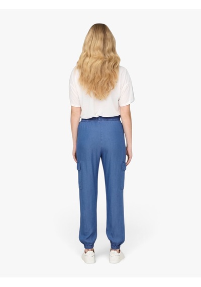Only Onlcharıs Lıfe Hw Pb Cargo Pant Cc Wvn Kadın Mavi Pantolon - 15338316