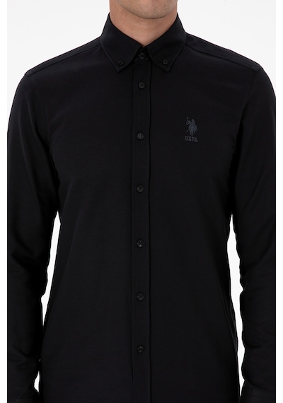 U.s. Polo Assn. Erkek Siyah Gömlek Basic 50307701-vr046 Siyah