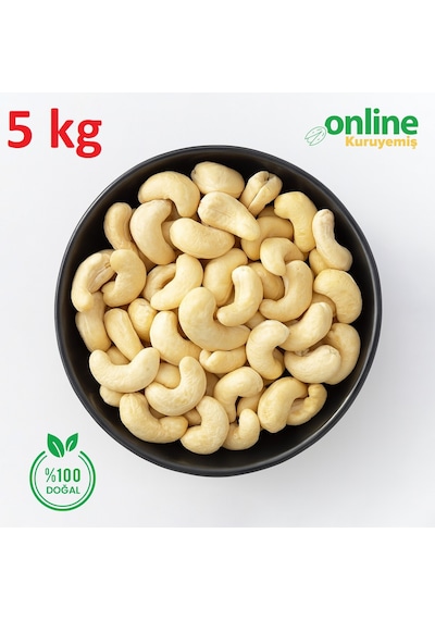 Online Kuruyemiş Çiğ Kaju Fıstığı 5 KG