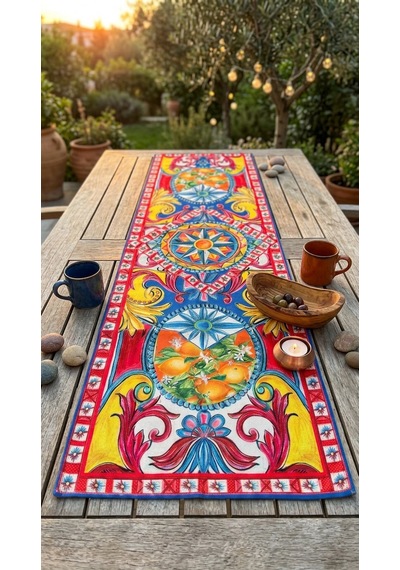 Solea Limoncello Azure Runner Çok Renkli