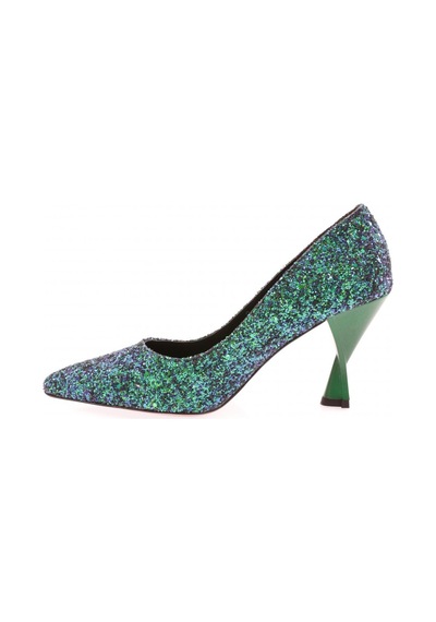 Dgn 555-2175 Kadin Alçak Topuk Stiletto 555-2175-R1938 Yeşil