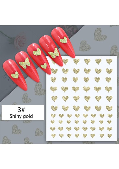 3d Reflektif Efekt Nail Art Sticker Model - 5 55881-5