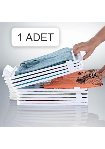 1 Adet Pratik Dolap İçi Düzenleyici Raf Plastik 40 X 30 Beyaz Tr Diğer