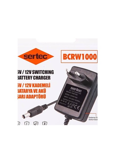 Bcrw1000 6v/12v 1a Kademeli Batarya Ve Akü Şarj Adaptörü Evimdeyokyok