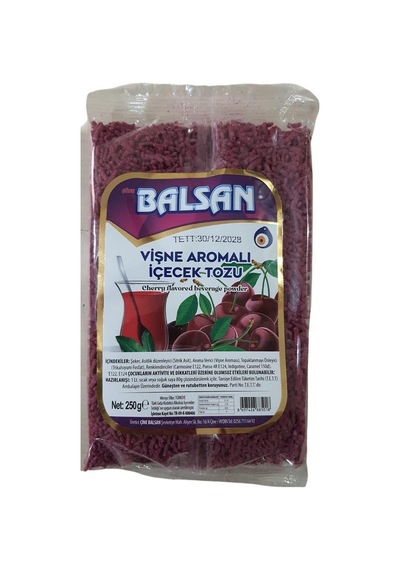 Balsan Granül Vişne 250 G. Aromalı İçecek Tozu