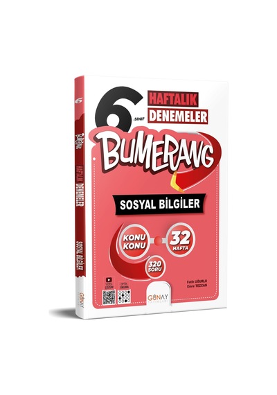 Günay 6. Sınıf Bumerang Sosyal Bilgiler 32 Haftalık Denemeler