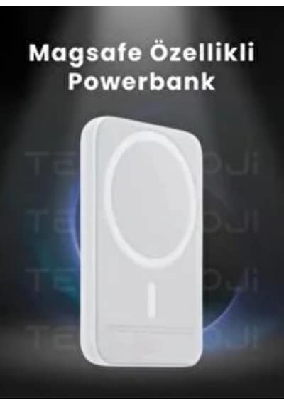 Apple Uyumlu iPhone  iOS Magsafe Battery Pack Kablosuz Powerbank Şarj Megsafe Powerbank 5000 Mah. Çok Renkli