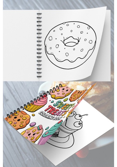 Sweet Treats Bold And Easy 20 X 20 Cm Büyük Boyama Kitabı