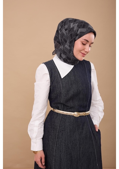 Silk Home Yaz Esintisi Eşarp 150001-15 Siyah, Füme, Gri