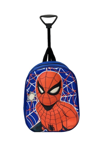 Dzc Kuzenler Avm Anaokulu Kreş Çocuk Valiz Sırt Çantası Çekçekli Spiderman Tekerlekli