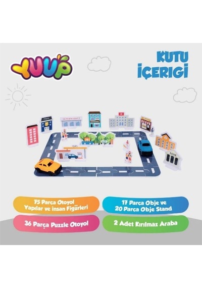 Aden Oyuncak My City Otoyol Puzzle Seti Adn-3413