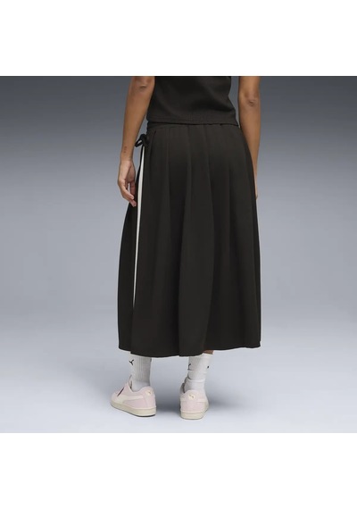Puma T7 Midi Pleated Skirt Siyah Kadın Etek