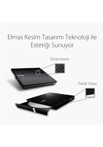 Asus DVD SDRW-08D2S-U Lite Slim USB 2.0 Optik Sürücü