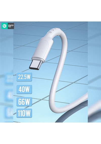 Dvıp L14 6a 110w Fast Charging Usba To Type-c Hızlı Şarj Kablo 1m