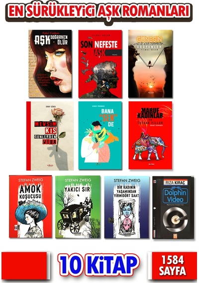 En Sürükleyici Aşk Romanları Seti 10 Kitap