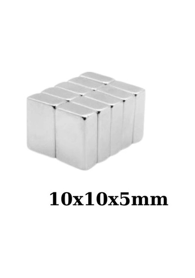 10x10x5mm Neodyum Güçlü Mıknatıs - Neodim Magnet