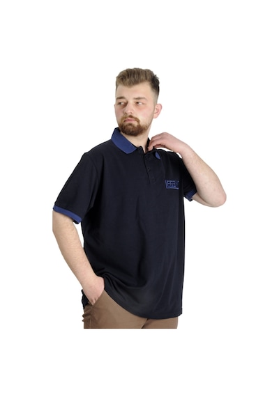 Mode Xl Büyük Beden Erkek T-Shirt Polo Legend 23347 Lacivert 001