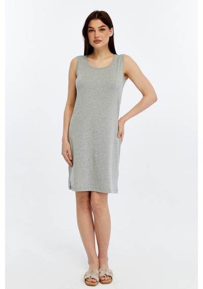 Defys Kadın U Yaka Kolsuz Rahat Kesim Günlük Basic Elbise Gri Melanj - 866373269 Gri Melanj Defys Kadın U Yaka Kolsuz Rahat Kesim Günlük Basic Elbise Gri Melanj - 866373269 Gri Melanj
