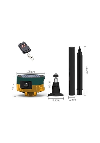 Powermaster Pm-26947 Dc 5v Sesli Hayvan Kovucu Solar Alarm Cihazı