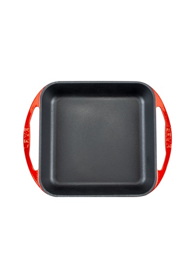 Lava Döküm Kızartma Tavası, Kare, 26x26 Cm, Kırmızı Sku: Smg8690010551597 Açık Gri