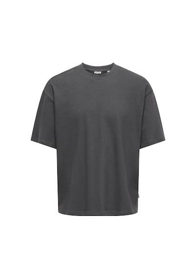 Only & Sons Onslenny Ovz Ss Strct Tee Noos Erkek Gri T-shirt - 22036392