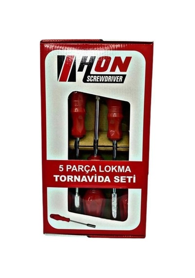 Tedar 5 Adet Lokma Anahtar Tornavida 6/7/8/10/13/mm Metal Altıgen Najmaddin