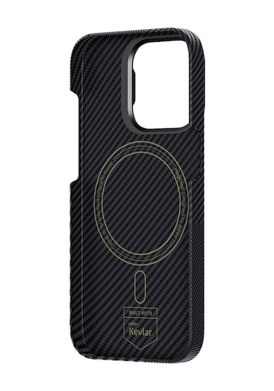 Apple Uyumlu iPhone 15 Kılıf Magsafe Şarj Özellikli Karbon Fiber Benks Montage Armorair 600d Kevlar Kapak