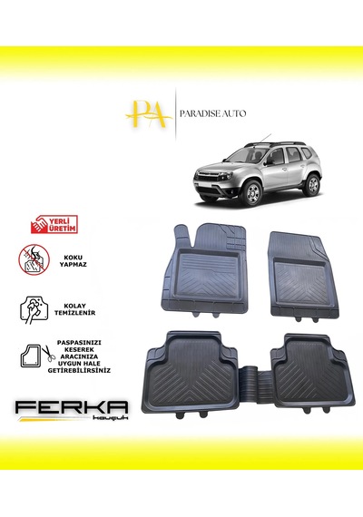 Dacia Duster 2011-2017 Uyarlanabilir Universal Havuzlu Paspas