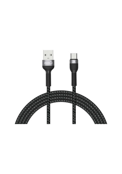 Zore Shira Serisi Type-C Usb Kablo 2 Metre-Siyah