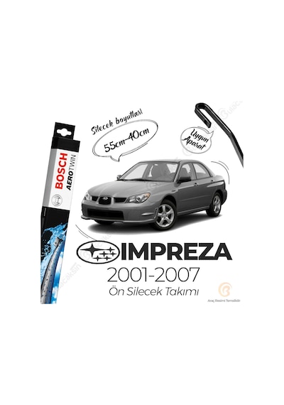 Subaru Impreza Muz Silecek Takımı 2001-2007 Bosch Aerotwin N11.4918