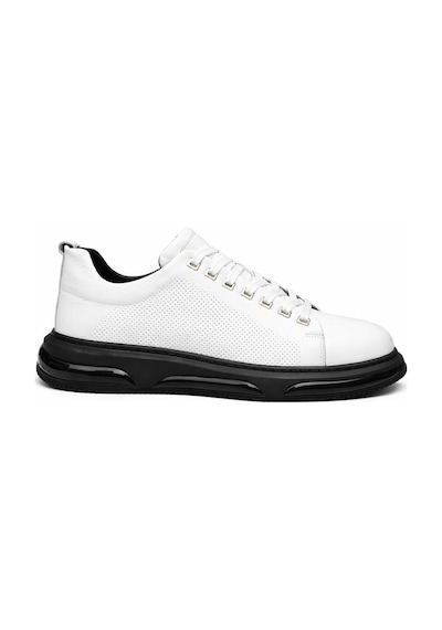Bambi Beyaz Hakiki Deri Erkek Sneaker E01080257903