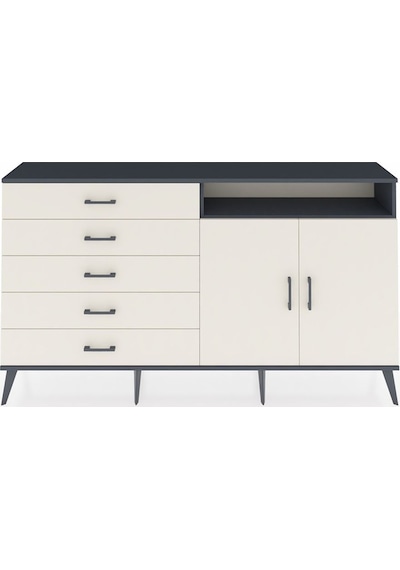 Arges Konsol 2 Raflı 5 Çekmeceli 2 Kapaklı 176x30x99 Antrasit-ayt Antrasit-aytaşı Arges Konsol 2 Raflı 5 Çekmeceli 2 Kapaklı 176x30x99 Antrasit-ayt Antrasit-aytaşı