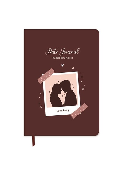 Keskin A5 96 Yp. Ciltli Date Journal - Bordo