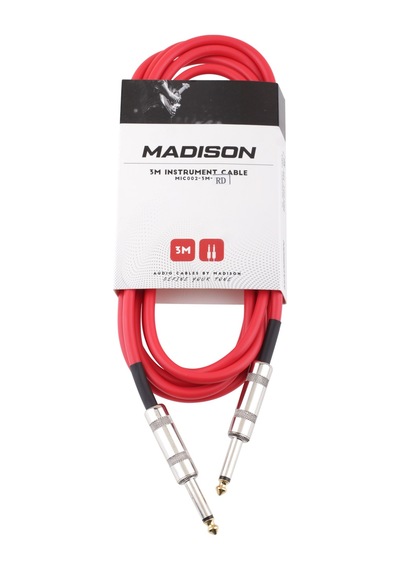 Madison Gitar Kablosu 3 Metre- Kırmızı