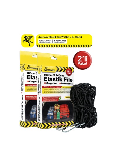Automix Elastik Bagaj Filesi 100x140 Cm - İkili Paket