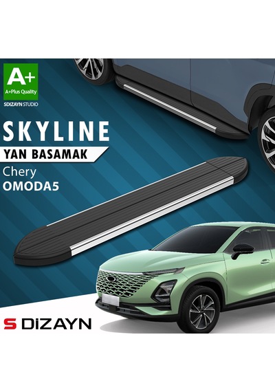 S-dizayn Chery Omoda5 Skyline Krom Yan Basamak 183 Cm 2022 Üzeri A+ Kalite
