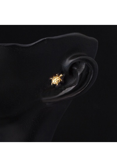 14 Ayar Altın Kaplumbağa Tragus Küpe Kphsy14k22502 Sarı