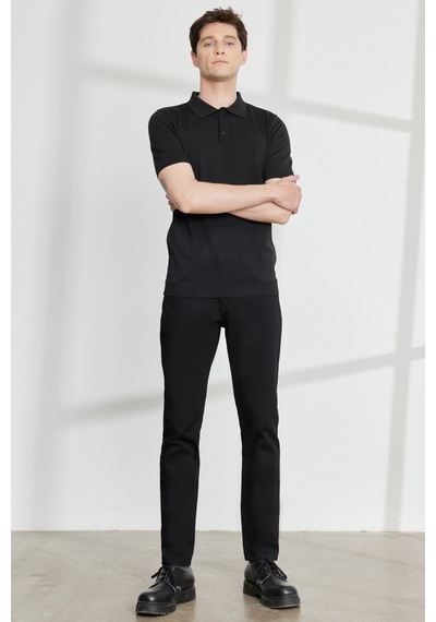 AC&Co / Altınyıldız Classics Erkek Sıyah Slim Fit Dar Kesim 5 Cep Armürlü Esnek Pantolon Çok Renkli AC&Co / Altınyıldız Classics Erkek Sıyah Slim Fit Dar Kesim 5 Cep Armürlü Esnek Pantolon Çok Renkli