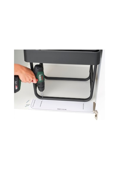 Brabantia Dark Grey Sort&go Buılt In Bın Çöp Kutusu 10+10+20lt Siyah