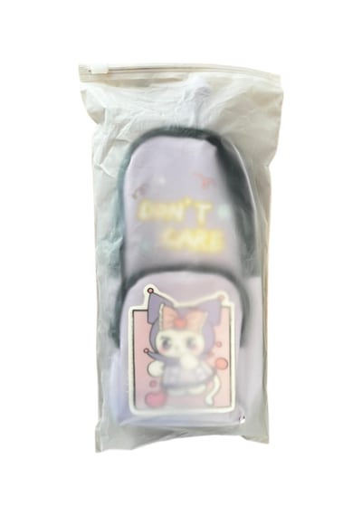 Sanrio Baskılı Kuromi My Melody Kırtasiye Kutusu Karikatür Mor Kalem Kutusu Büyük Kapasite Mor