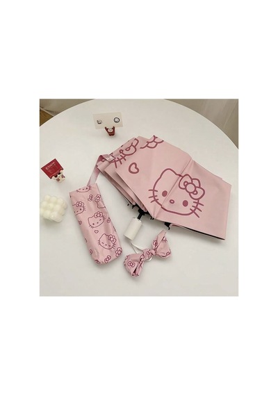 Lilly Hello Kitty Pembe Kız Çocuk Şemsiye - Otomatik Pembe Pembe