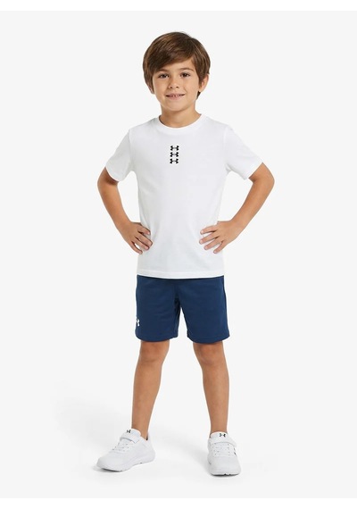 Under Armour Ua Hoops Trıple Logo Ss Erkek Çocuk Tişört 6012660 6012660 100 Çok Renkli